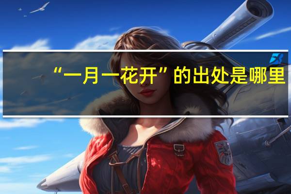 “一月一花开”的出处是哪里
