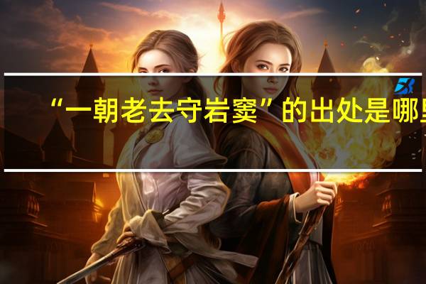 “一朝老去守岩窦”的出处是哪里