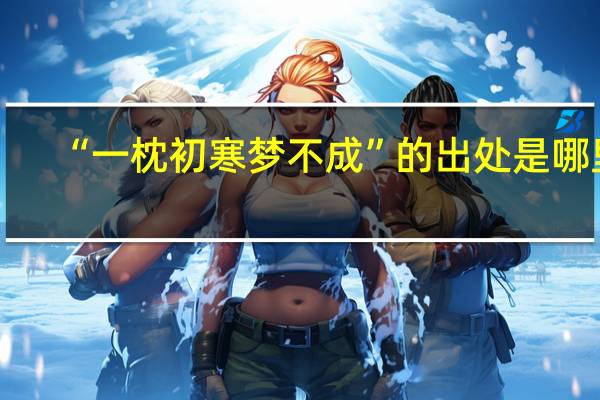 “一枕初寒梦不成”的出处是哪里