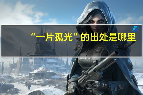 “一片孤光”的出处是哪里