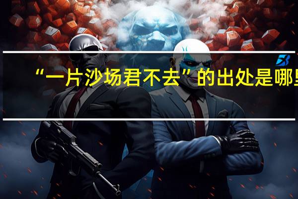 “一片沙场君不去”的出处是哪里