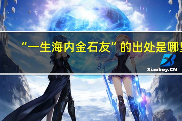 “一生海内金石友”的出处是哪里