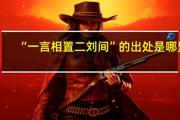 “一言相置二刘间”的出处是哪里