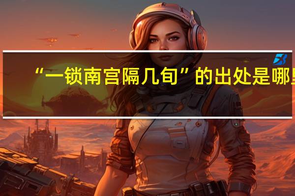 “一锁南宫隔几旬”的出处是哪里