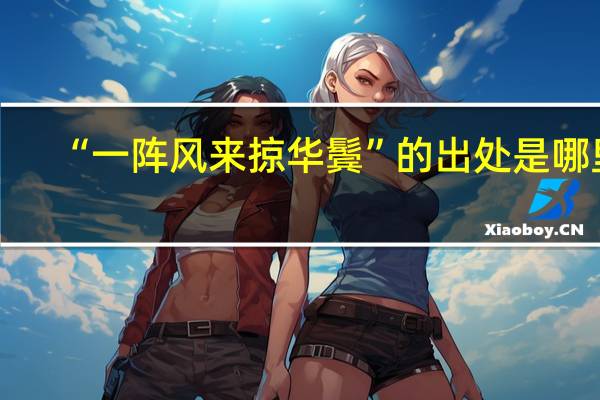 “一阵风来掠华鬓”的出处是哪里