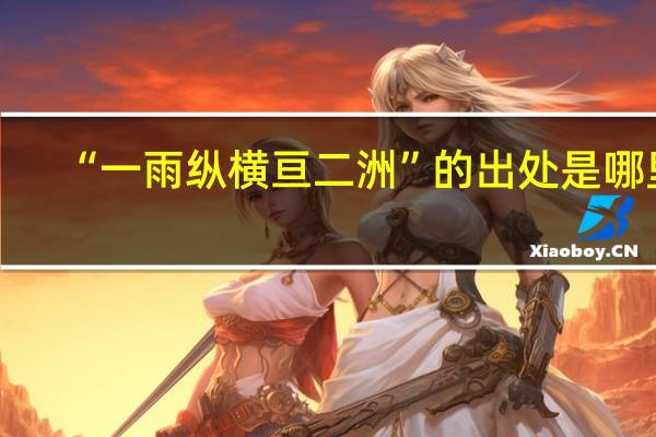 “一雨纵横亘二洲”的出处是哪里