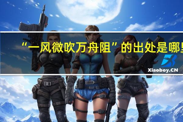 “一风微吹万舟阻”的出处是哪里