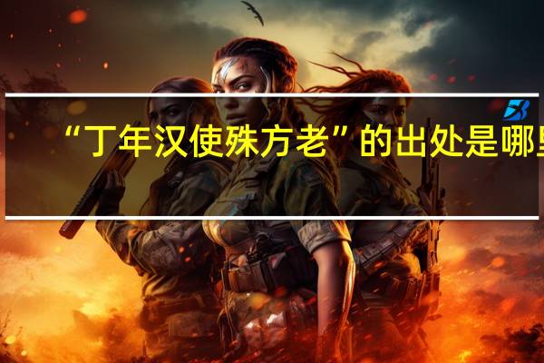 “丁年汉使殊方老”的出处是哪里