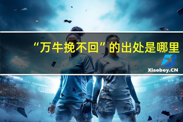 “万牛挽不回”的出处是哪里