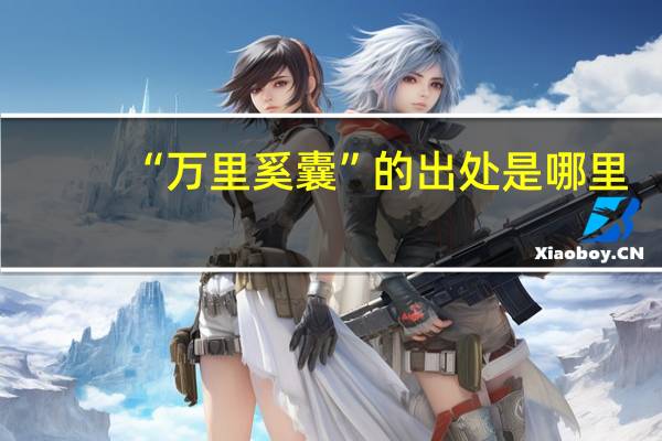 “万里奚囊”的出处是哪里