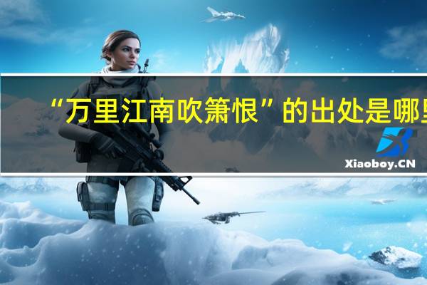 “万里江南吹箫恨”的出处是哪里