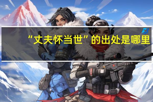 “丈夫怀当世”的出处是哪里