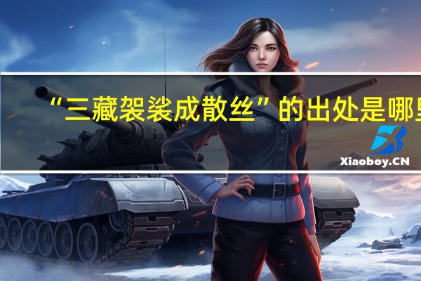 “三藏袈裟成散丝”的出处是哪里