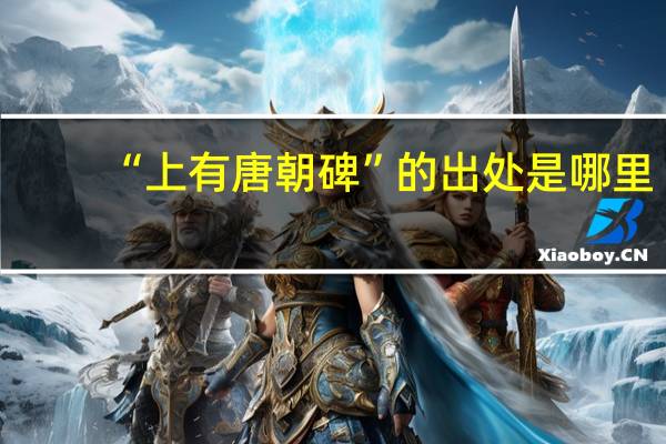 “上有唐朝碑”的出处是哪里