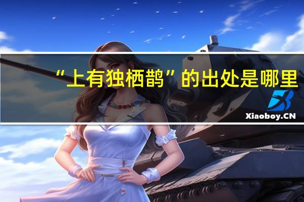 “上有独栖鹊”的出处是哪里