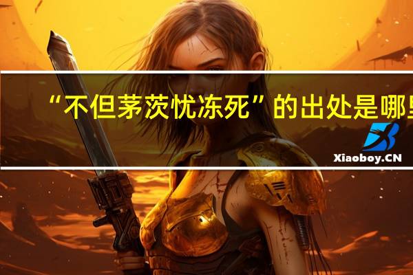 “不但茅茨忧冻死”的出处是哪里