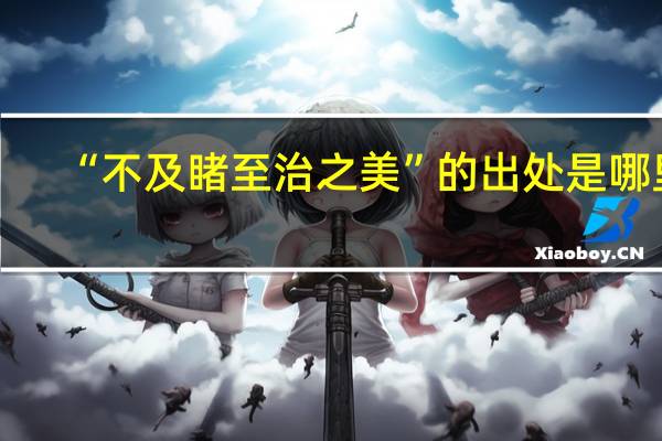 “不及睹至治之美”的出处是哪里