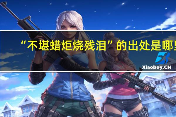 “不堪蜡炬烧残泪”的出处是哪里