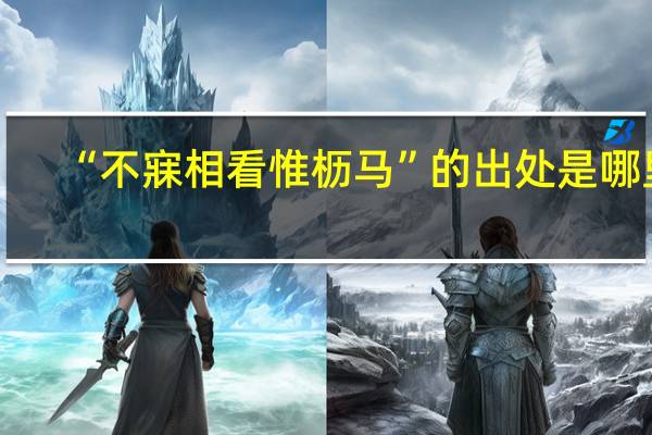 “不寐相看惟枥马”的出处是哪里