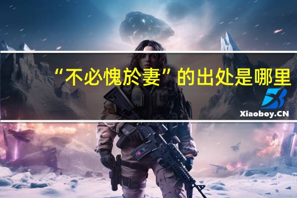 “不必愧於妻”的出处是哪里