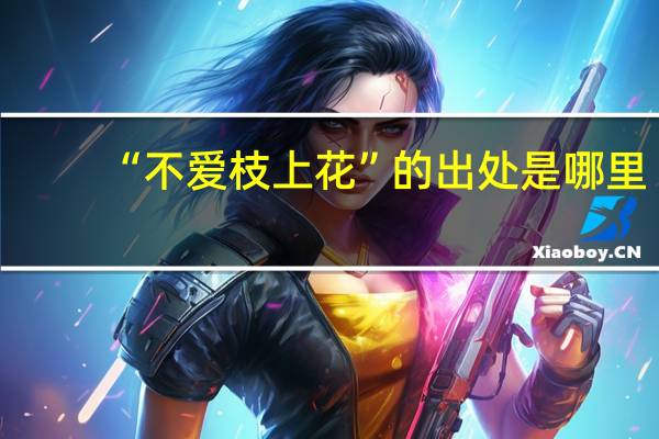 “不爱枝上花”的出处是哪里