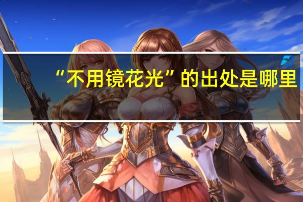 “不用镜花光”的出处是哪里