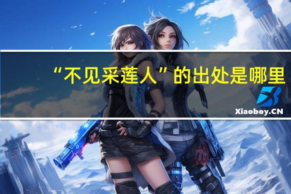 “不见采莲人”的出处是哪里