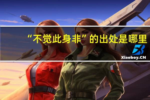 “不觉此身非”的出处是哪里