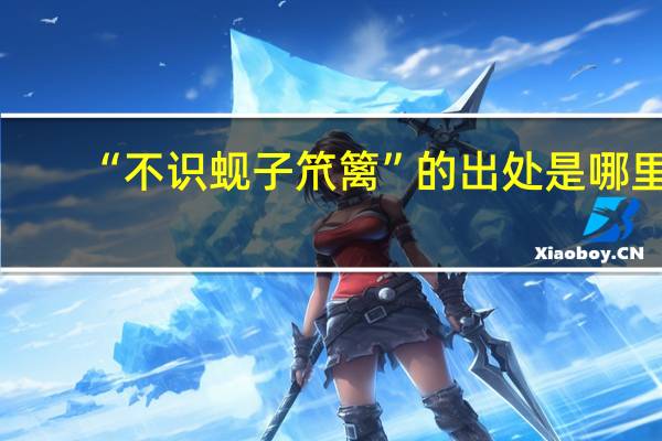 “不识蚬子笊篱”的出处是哪里