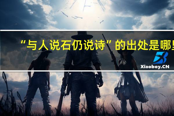 “与人说石仍说诗”的出处是哪里