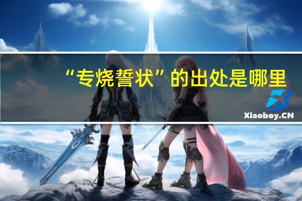 “专烧誓状”的出处是哪里