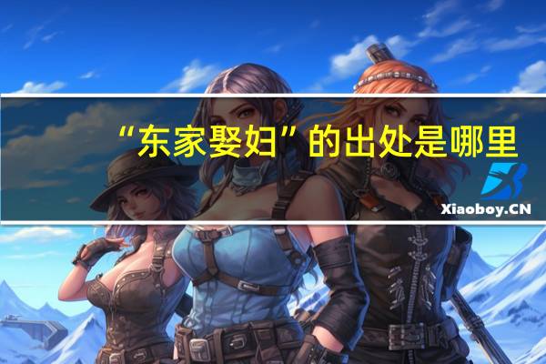 “东家娶妇”的出处是哪里