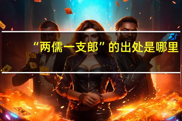 “两儒一支郎”的出处是哪里