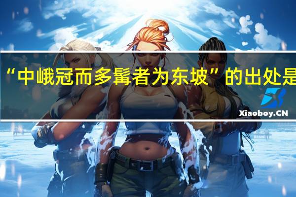 “中峨冠而多髯者为东坡”的出处是哪里