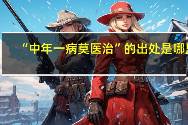 “中年一病莫医治”的出处是哪里