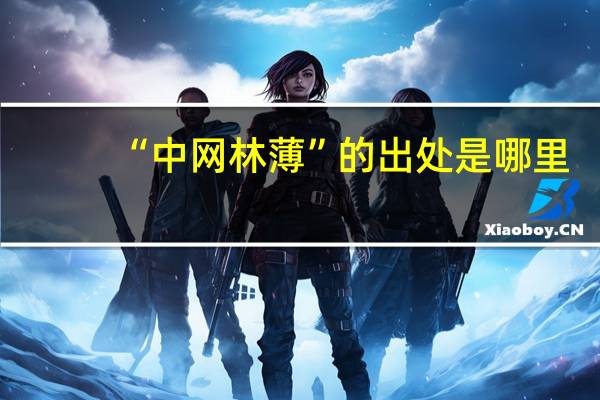 “中网林薄”的出处是哪里
