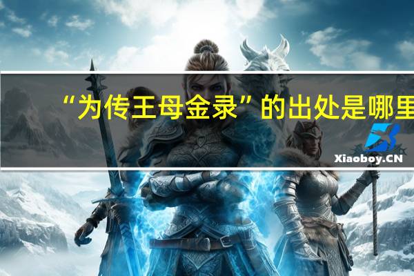 “为传王母金录”的出处是哪里