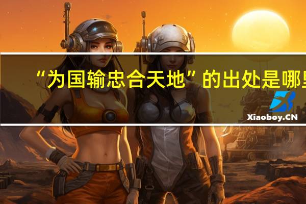 “为国输忠合天地”的出处是哪里
