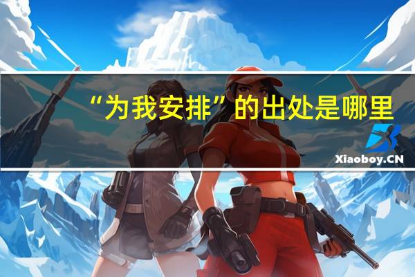 “为我安排”的出处是哪里