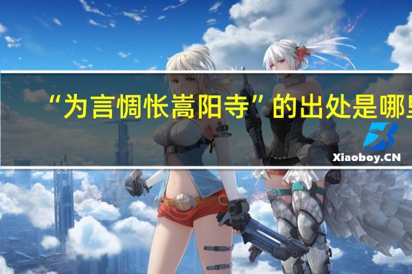“为言惆怅嵩阳寺”的出处是哪里