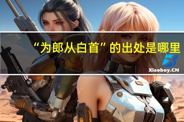 “为郎从白首”的出处是哪里