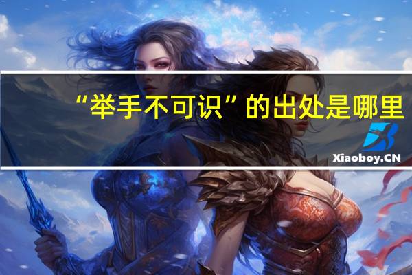 “举手不可识”的出处是哪里