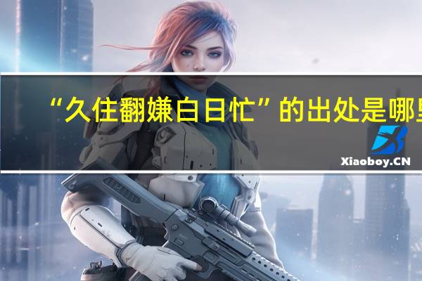 “久住翻嫌白日忙”的出处是哪里