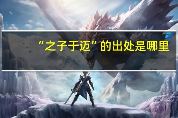 “之子于迈”的出处是哪里