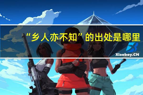 “乡人亦不知”的出处是哪里