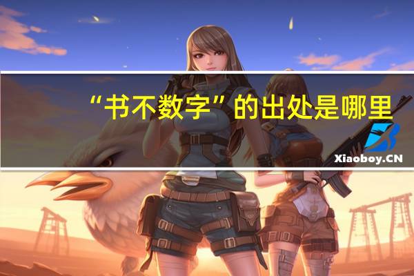 “书不数字”的出处是哪里