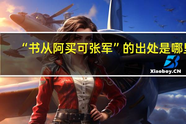 “书从阿买可张军”的出处是哪里