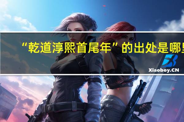 “乾道淳熙首尾年”的出处是哪里