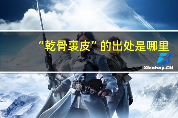 “乾骨裹皮”的出处是哪里