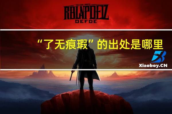 “了无痕瑕”的出处是哪里